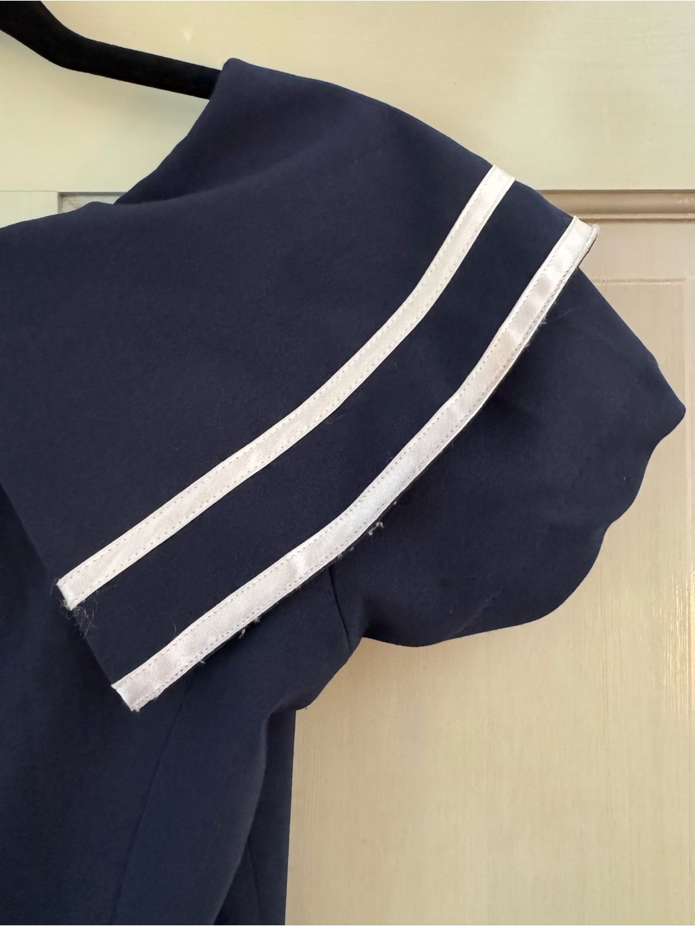 Bettie Page Navy Captain Dress with White Accents - Picture 11 of 15